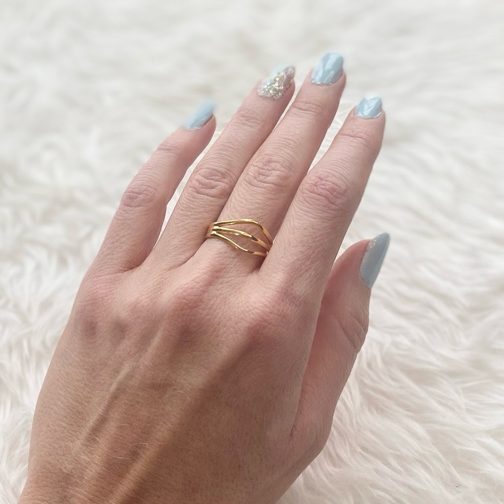 Modern Life Arch Ring-gold